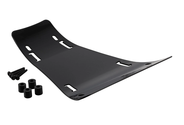 Gepäckträger Durchstieg Footplate 2.0 für Vespa GTS/​GTS Super/GTV/GT, schwarz glänzend