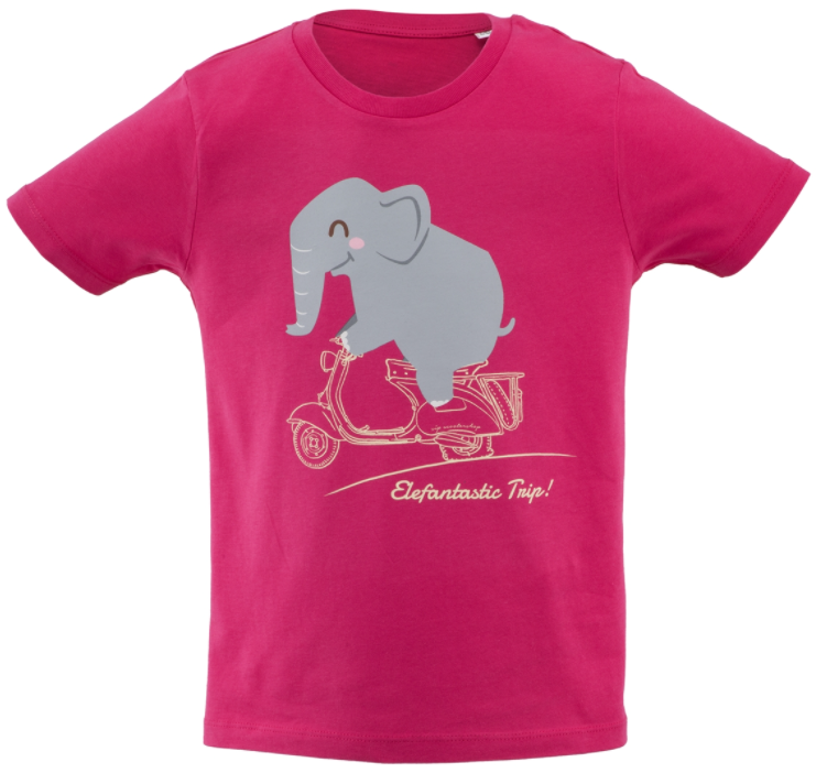 Kinder T-Shirt "Elefantastic Trip!", pink