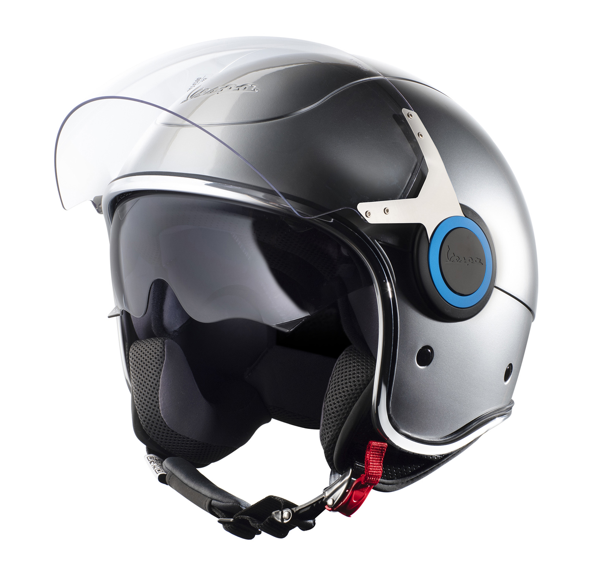 Vespa Jethelm VJ Elettrica, silber
