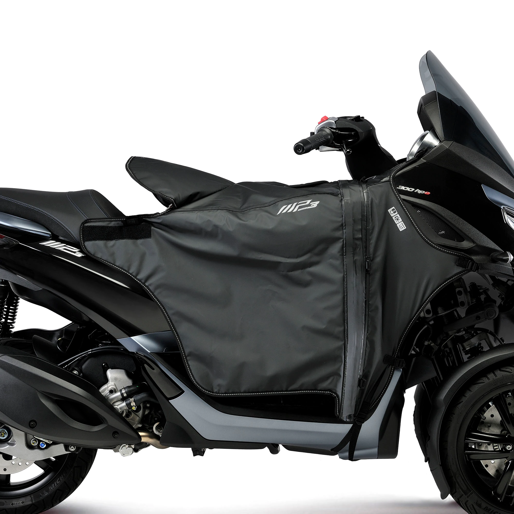 Fahrerbeinschutz beheizbar für Piaggio MP3 HPE 300 /Sport (19-23)