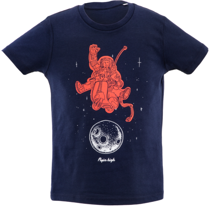 Kinder T-Shirt "Flyin high", dunkelblau
