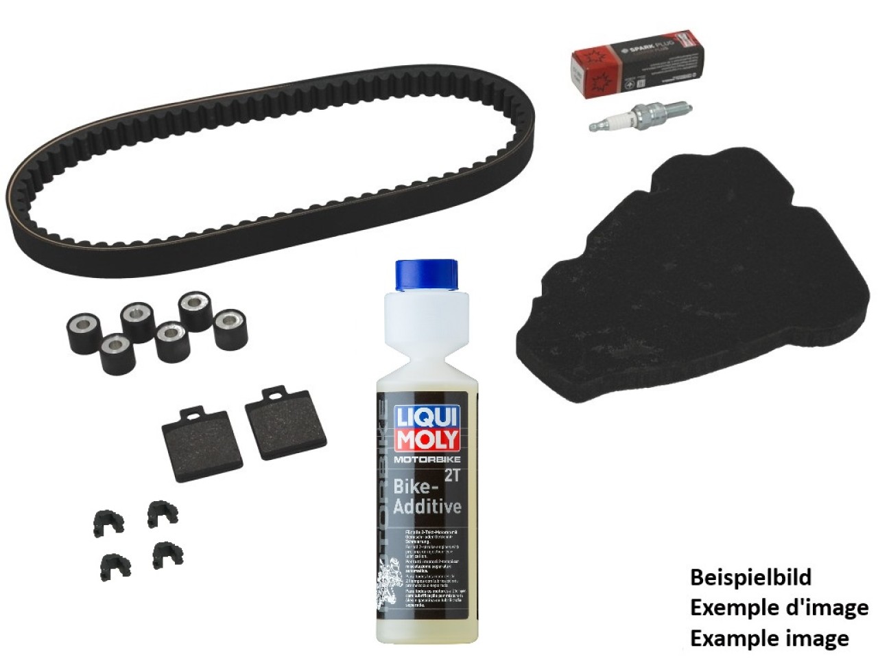 Inspektionskit Premium (OEM) mit Bremsbelägen + Additiv Piaggio Beverly 310 HPE 2025