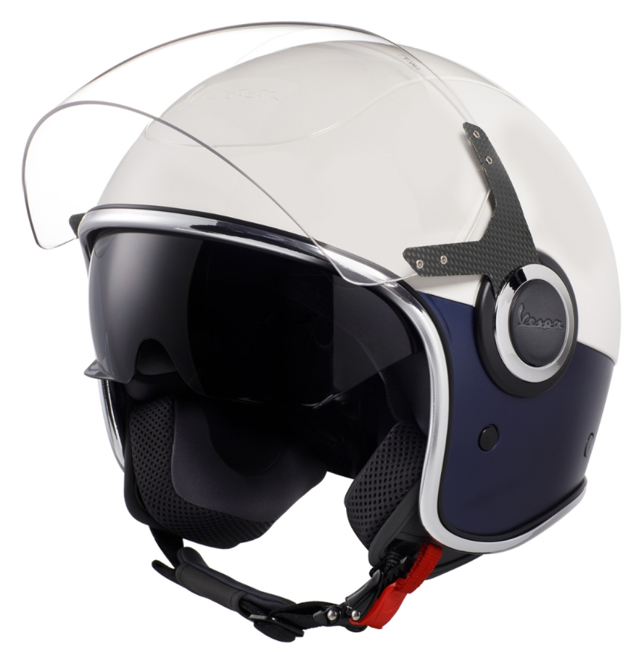 Vespa VJ Helm weiß / blau