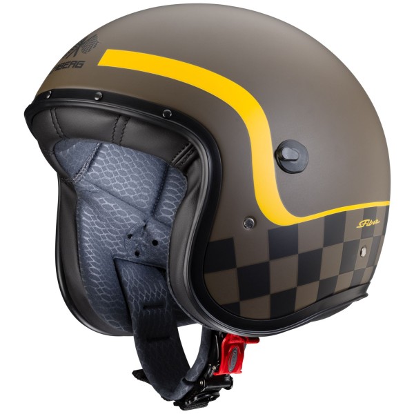 Caberg Helm Freeride Formula, matt-braun/mustard-gelb