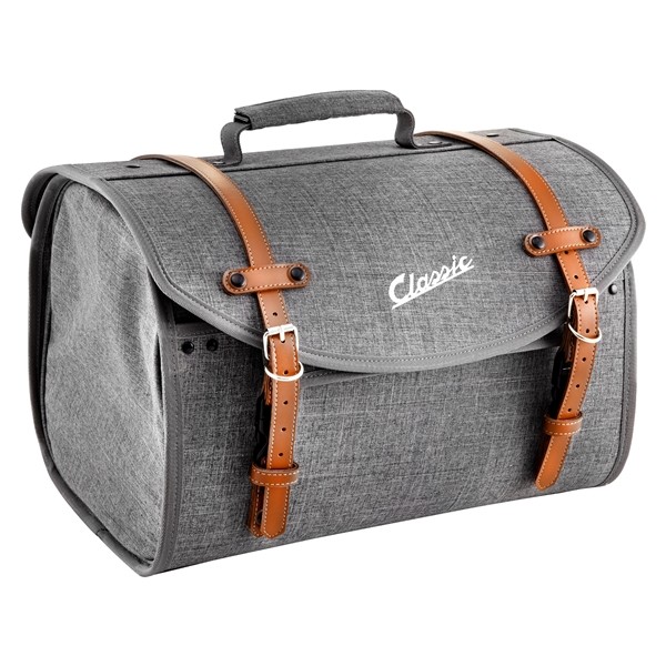 Tasche "Classic" groß für Gepäckträger für Vespa - grau, nylon